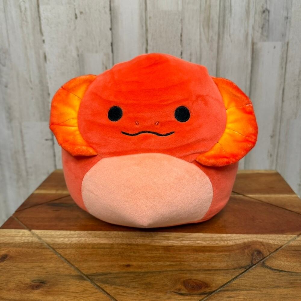 Squishmallows Maxie Frilled Neck Lizard 8" Plush Toy Orange Retired‎